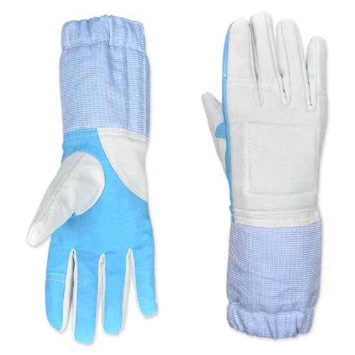 Fencing Glove, Anti-Skid Leather Fencing Gloves for Sabre,Electric Saber Glove for Child and Adult - size: 8.5