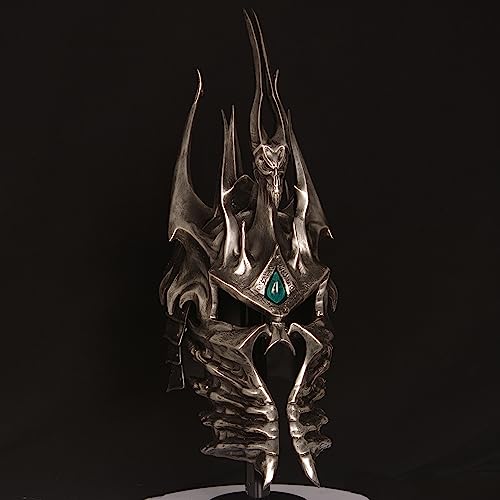 Sword fort The Devil Knight Wearable Helmet Helm frostmourne Real Metal-Anime Replica Game Props, Lich King Arthas Helmet