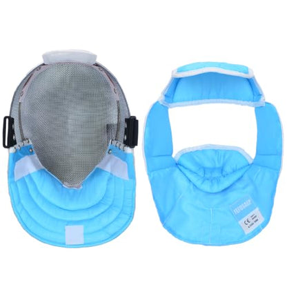 Sabre Fencing Mask - 350N Mask with Removable Lining - CE Certified Sabre Fencing Helmet - color: Removable Lining, size: Large
