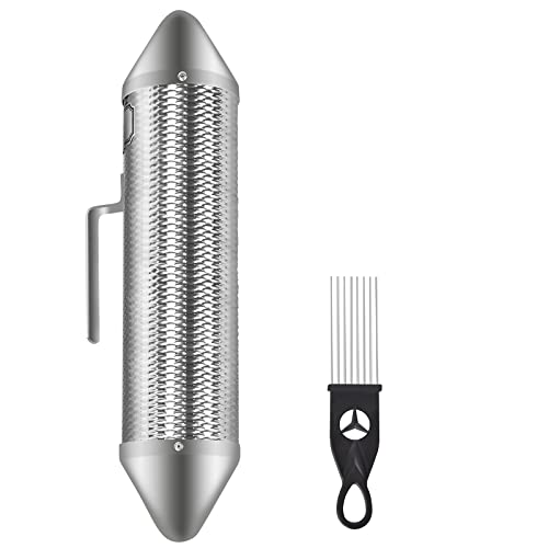 EASTROCK Stainless Steel Guiro Shaker with Scraper for adult - size: shaker-new