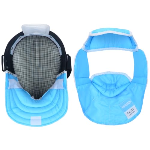 Epee Fencing Mask - 350N Mask with Removable Lining - CE Certified Epee Fencing Helmet - color: Removable Lining, size: X-Large