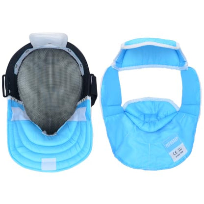 Epee Fencing Mask - 350N Mask with Removable Lining - CE Certified Epee Fencing Helmet - color: Removable Lining, size: Large