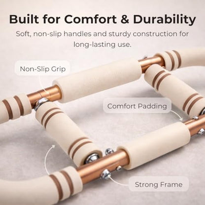 Adjustable Arm Twister 10-30lbs – Chest Expander for Ladies Home Workout – Upper Body Strength Trainer for Arms & Chest – Portable Fitness Equipment for Women