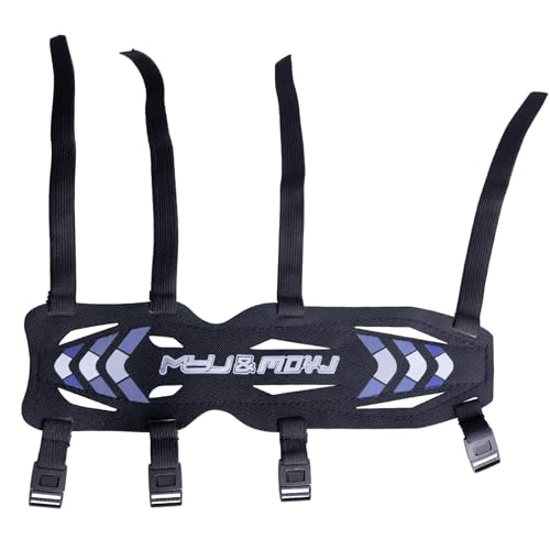 11.2in Long/6.7in Short Armguard Professional Competition Archery Bow Range with 4-Strap/2-Strap Buckles Shooting Practice Guard Nylon Carbon Forearm Protector Arm Guard - size: Black Long