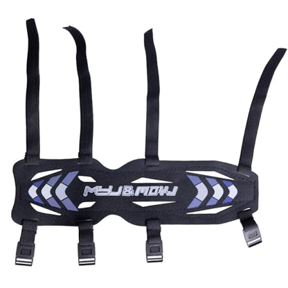11.2in Long/6.7in Short Armguard Professional Competition Archery Bow Range with 4-Strap/2-Strap Buckles Shooting Practice Guard Nylon Carbon Forearm Protector Arm Guard - size: Black Long