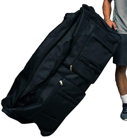 Gothamite 42-inch Rolling Duffle Bag with Wheels Oversized Luggage Bag Hockey XL Duffle Bag With Rollers Heavy Duty - size: 42"