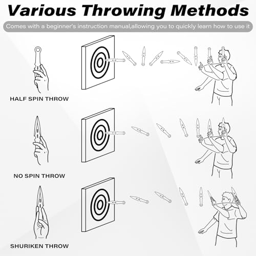 Dispatch 12 Pcs 6.5" Throwing Set, 3Cr13 Stainless Steel Black E-Coated Throwers with Paracord Handle, Full Tang, Tip Protectors & Nylon Carrying Bag,Throwing Spear for Competition and Recreation - style: Green Throwing Knives Set of 12