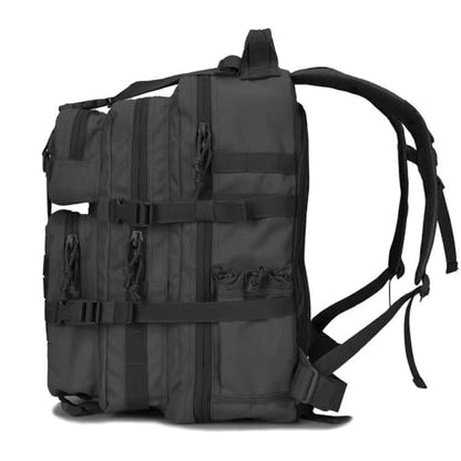 REEBOW GEAR Travel Tactical Backpack Outdoor 3 Day Rucksack Bag for Men - color: 09 Black