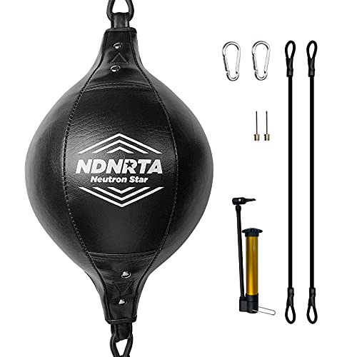 Double End Bag, (Classic Style Upgraded),Improve Reaction Speed, Boxing Equipment, Durable, Double End Punching Bags, Home Gym, Floor to Ceiling, for Boxing (Shipped from the U.S) - color: Black