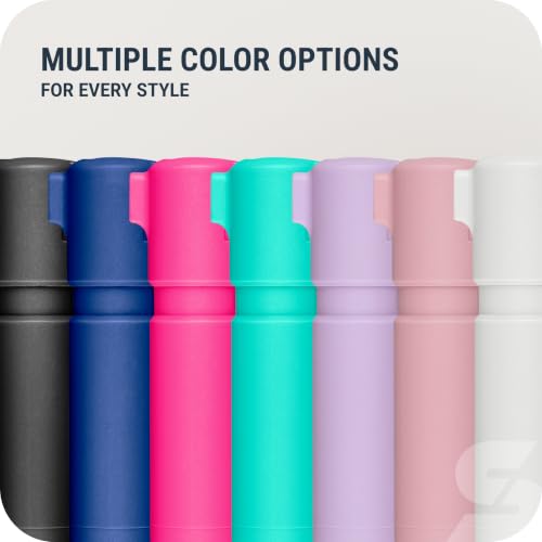 SABRE Mighty Discreet Pepper Spray with Snap-Clip Keychain - Pocket Size for Running, Walking, Keys & Travel, Fits in Small Bags & Purses, Max Strength Self Defense, UV Dye, 12 ft Range, 0.18 fl oz - color: Soft Pink and Lavender 2-Pack
