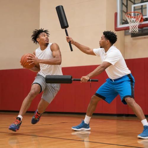 Basketball Blocking Pad, Defensive Training Equipment with Wrist Strap - size: 2-Pack