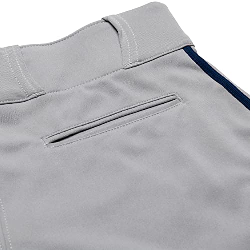 CHAMPRO Boy's Triple Crown Baseball Pant Knickers with Braid - color: Grey, Navy Pipe, size: X-Small
