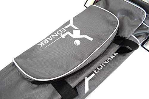LEONARK Fencing Draw-bar Wheel Bag for Epee Saber and Foil - Hema Sword Bag Trolley Case for Fencing Suit and Mask - color: Wheeled Gray