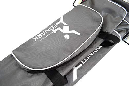 LEONARK Fencing Draw-bar Wheel Bag for Epee Saber and Foil - Hema Sword Bag Trolley Case for Fencing Suit and Mask - color: Wheeled Gray