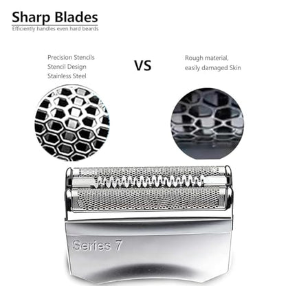 Series 7 70S Replacement Shaver Heads for Braun Series 7 Electric Razors