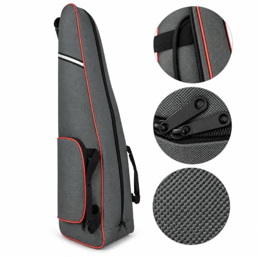 Fencing Bag with Wheels, Rolling Fencing Bag for Foil Epee Saber, Long Sword Carrier for HEMA and Fencing Gear, Side Pocket and Carry Handles - color: Grey