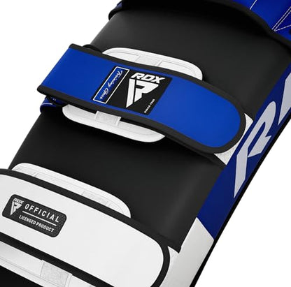 RDX Muay Thai Pad for Training, Curved Kickboxing Kicking Strike Shield, Coaching Kick Boxing, MMA, Martial Arts, Karate, Taekwondo, Punching, Foot, Knee and Elbow Target - color: Blue