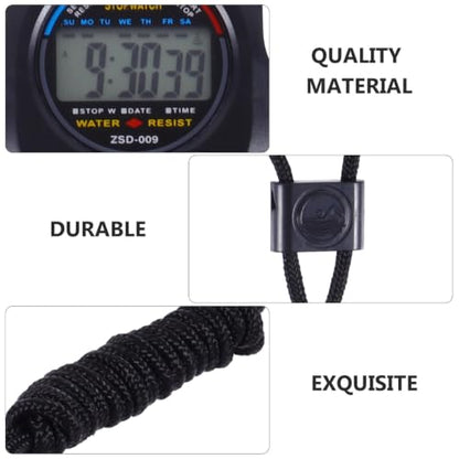 UPKOCH Multi-Function Game Stopwatch Digital Match Timer with Lanyard Handheld Training Timer for Referees Coaches Running Swimming Track and Field Practice