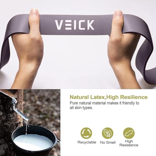 VEICK Pull Up Assist Resistance Bands for Home Gym - color: Green/Purple Set of 5