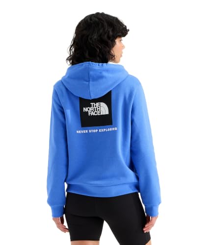 THE NORTH FACE Women's Evolution Box NSE Hoodie | 2 Piece Hood With Drawcord, Kangaroo Hand Pocket - color: Active Blue, size: XX-Large