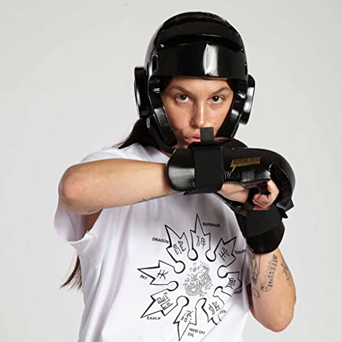 Proforce Lightning Martial Arts Protective Sparring Gear Bundle - Headgear, Gloves, Ultra Kicks - color: Teal, size: Adult Large