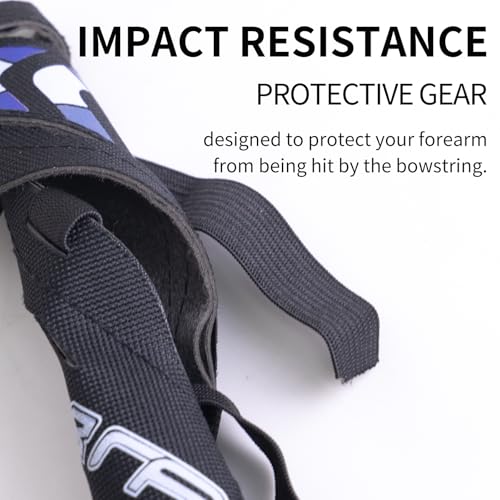 11.2in Long/6.7in Short Armguard Professional Competition Archery Bow Range with 4-Strap/2-Strap Buckles Shooting Practice Guard Nylon Carbon Forearm Protector Arm Guard - size: Black Long