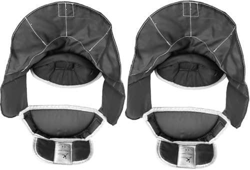LEONARK 2 Packs Fencing Mask Replacement Detachable Linings Replaceable Inside Lining Alternative Cloth Parts for Hema Epee Foil and Saber Helmet - color: Black 2 Packs, size: Small