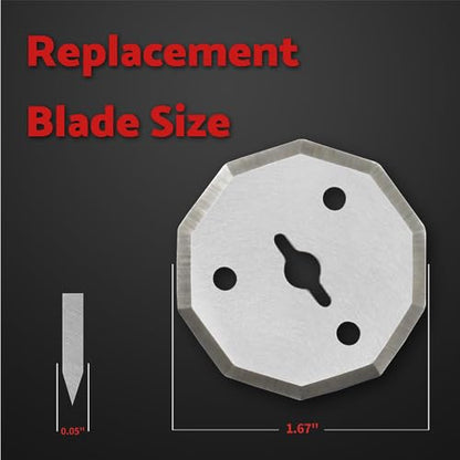 S&F STEAD & FAST Replacement Blade for Cordless Electric Scissors, 2 Pack, compatible with Worx WX082L WX081L WX080L RC2600K RC2601 RC2602 WX2300 and many other rotary cutters