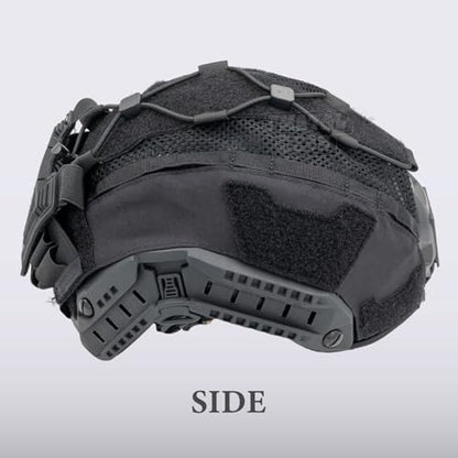 FMATAL GEAR Multifunctional Tactical Helmet Cover for Maritime Helmets, Compatible with Airsoft, Paintball, and Cosplay - color: BK
