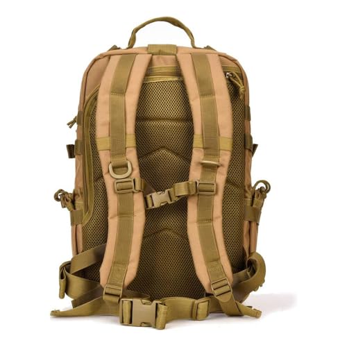 REEBOW GEAR Travel Tactical Backpack Outdoor 3 Day Rucksack Bag for Men - color: 09 Tan