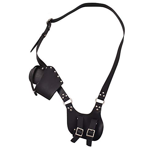 BLESSUME Medieval Knight Belt with Sword Frog Holster Rapier Scabbard Holder 1pc - color: Black 3