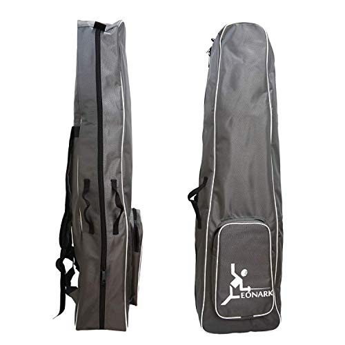 LEONARK Fencing Draw-bar Wheel Bag for Epee Saber and Foil - Hema Sword Bag Trolley Case for Fencing Suit and Mask - color: Gray a