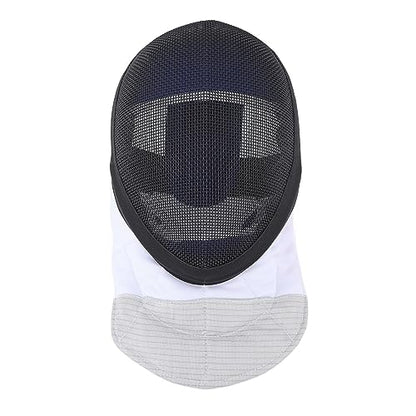 Fencing Mask, Fencing Protective Helmet with Padded Bib for Beginners Practice and Competition (M)