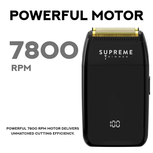 Supreme Trimmer Crunch Lite Professional Double Foil Shaver STF600 Men - color: Black