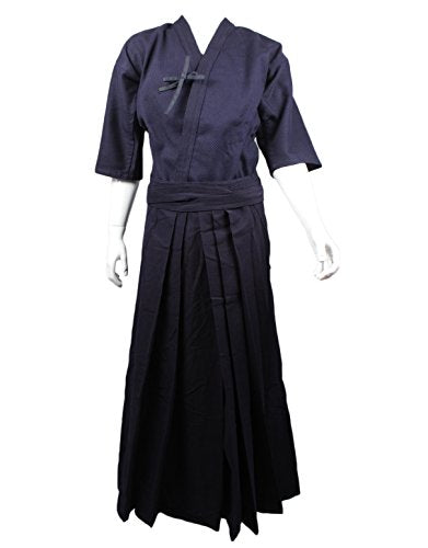 ZooBoo Cotton Kendo Aikido Jacket Martial Arts Training Uniform Top - color: Dark Blue, size: XXL/185
