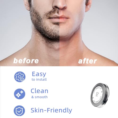 6 Pcs HQ56 Replacement Shaver Heads for HQ3 HQ4 HQ55 HQ56 HQ6,Replacement Shaver Head Compatible with HQ300 HQ442 HQ916 HS190 HQ6990 Electric Shavers etc. - color: 6 Pcs