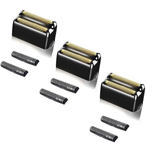 Replacement Heads Foil & Cutters Compatible with BaBylissPRO FXFS2 Shaver - color: 3 black