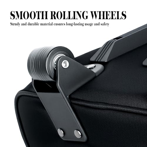 EASTROCK Drum Hardware Bag with Wheels Large Capacity Drum Carry Bag,Black - color: black2, size: with Wheels