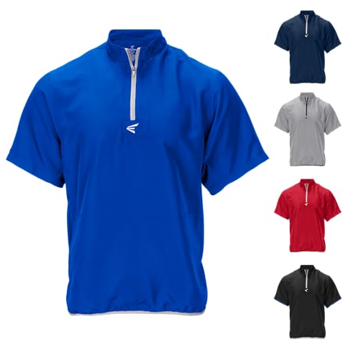 Easton Alpha Short Sleeve Cage Jacket | Adult & Youth Sizes | Multiple Colors - color: Royal, style: Youth X-large