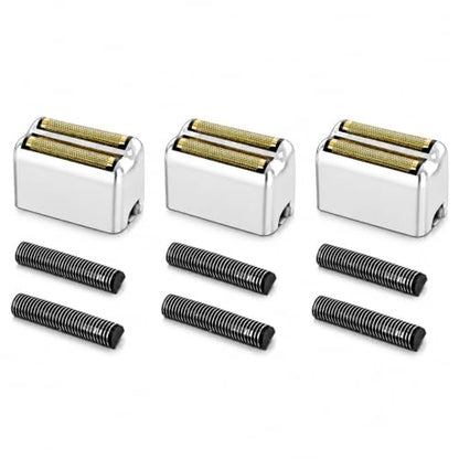 Replacement Heads Foil & Cutters Compatible with BaBylissPRO FXFS2 Shaver - color: 3 silver