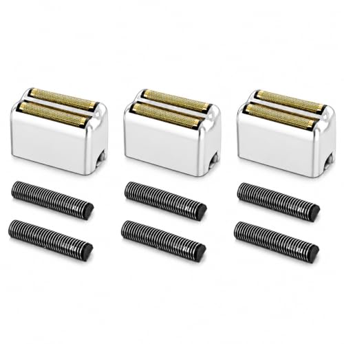 Replacement Heads Foil & Cutters Compatible with BaBylissPRO FXFS2 Shaver - color: 3 silver