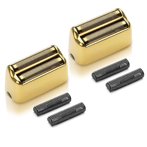 2 Pack Shaver Replacement Foil Compatible with Babyl*ss FXFS2G/FXFS2 - color: 2pack Gold