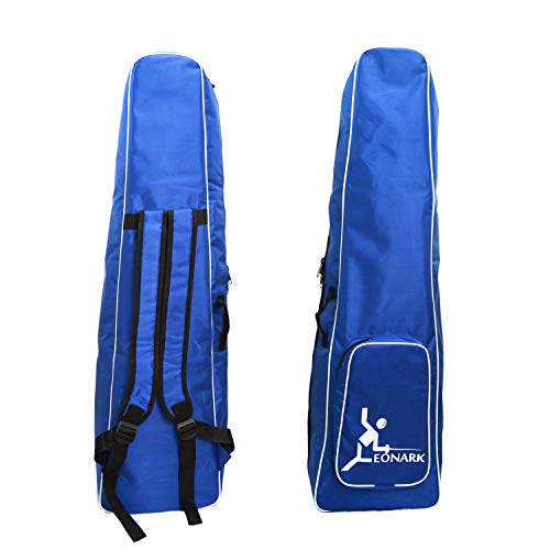 LEONARK Fencing Draw-bar Wheel Bag for Epee Saber and Foil - Hema Sword Bag Trolley Case for Fencing Suit and Mask - color: Blue A
