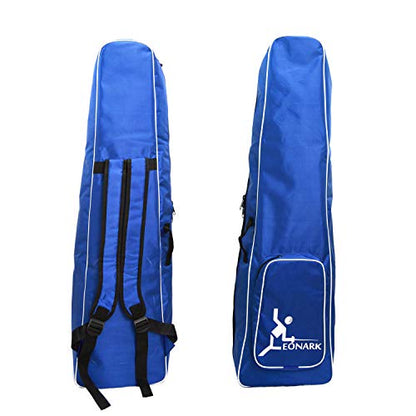 LEONARK Fencing Draw-bar Wheel Bag for Epee Saber and Foil - Hema Sword Bag Trolley Case for Fencing Suit and Mask - color: Blue A