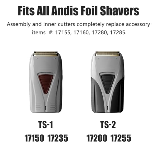 Replacement Foil Compatible with andis Model TS-1 TS-2 17235 Foil Shaver - color: Golden 1 Pack