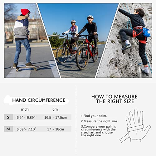 Long Keeper Kids Cycling Tactical Gloves – Boys Sport Climbing Fishing Gloves Anti Slip Full Finger Gloves - color: Black, size: Small