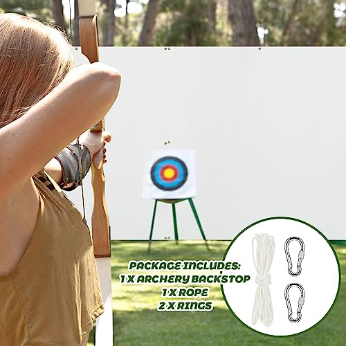 Sratte 5x5 ft Archery Backstop Netting Arrow Catcher Archery Target Backstop for Bow Training