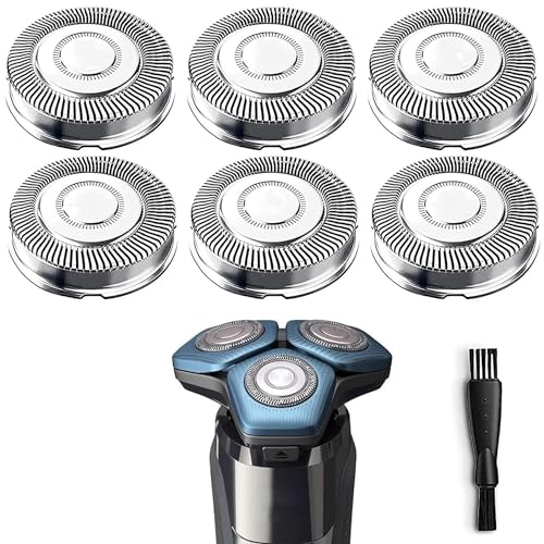 SH70/71 Replacement Heads Blades Compatible with Noreclo Series 7000 Shavers, Series 7000 Replacement Blades SH71/52 Heads Compatible with Electric Razors 7500 7530 S7370 S7371, 6-Pack