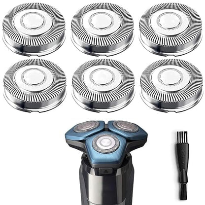 SH70/71 Replacement Heads Blades Compatible with Noreclo Series 7000 Shavers, Series 7000 Replacement Blades SH71/52 Heads Compatible with Electric Razors 7500 7530 S7370 S7371, 6-Pack
