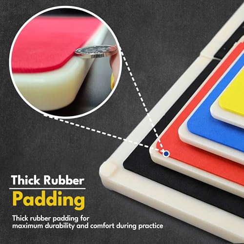 Rebreakable Breaking Board for Martial Arts - Taekwondo, Karate & MMA Training Board for Kids and Adults - color: Red/Difficulty-3
